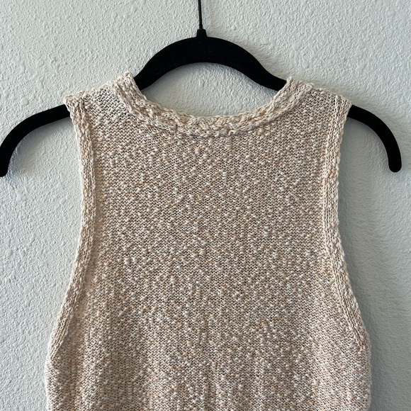 Sessun Women's Knit Tank Top Size L (Fits like Small) Peachy Boho Quiet Luxury - Picture 6 of 12